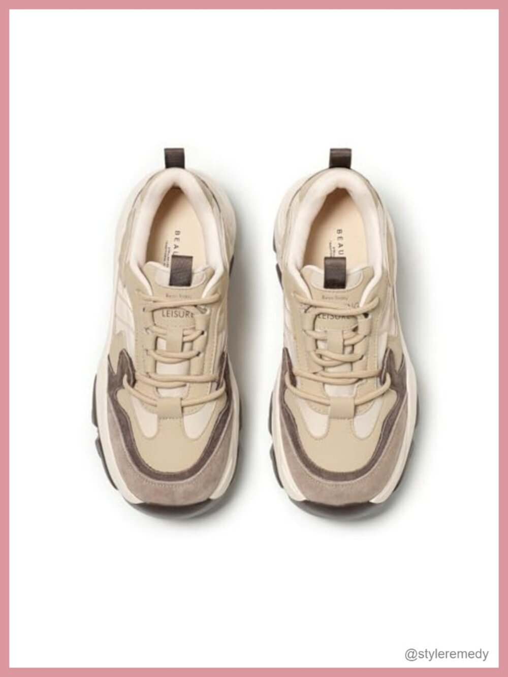 Women's Chunky Sneakers Lace-up Air Mesh Walking Tennis Shoes